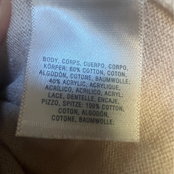 Anthropologie- Angel of the North Sweater with lace overlay at bottom - Small - Picture 6 of 6